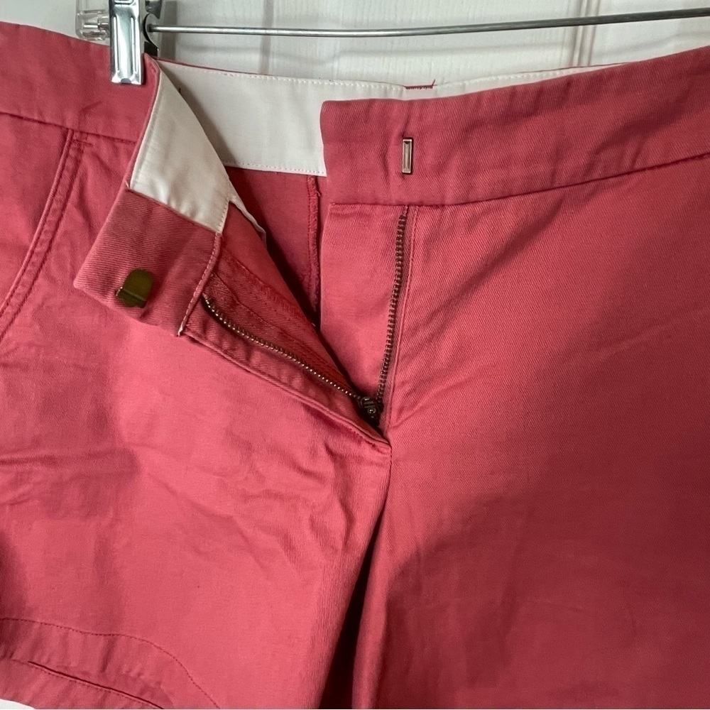 J Crew 5" Classic Chino Short in Seaside Coral 8 - Picture 4 of 9